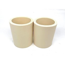 Pen Kit Mall - Old School Blank Thick Foam Can Cooler Beer Beverage Non-Collapsible (Natural, 2)