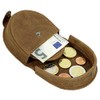 Leather Men's Schütter Coins Wallet Purse Pouring Wallet Purse Cut