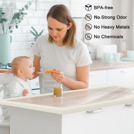 Safety Baby Edge Corner Guards Protector Set, 2.3M/7.5ft Edges Protector + 4 Corner Guards for Kids Foam, Furniture and Tables Child Baby Proof Bumpers, Pre-Taped for Direct Use