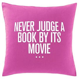 Hippowarehouse never judge a book by its movie Printed bedroom accessory cushion cover case 41x41cm