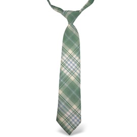 Ysintl Uniform, School Tie, All Year, High School Students, Junior High School Students, School, Checkered Stripe, Polyester, Multi-Color Patterns Available (Checkered Pattern), Ash-green (plaid