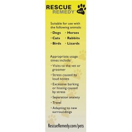 Bach Rescue Remedy Pet Dropper 10ml Natural Stress And Occa