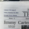 Newspaper Jimmy Carter Commemorative Georgia Tech Technique AJC