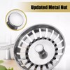 Strainer Drain Plug Set of 2 - 7.8 cm Stainless