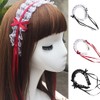 Joocyee Women's Ruffle Lace Sweet Lolita Headband Steampunk Japanese Style