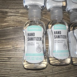 Defendr+ 2 oz. Anti Bacterial, Unscented, Moisturizing Hand Sanitizer 6 Bottles