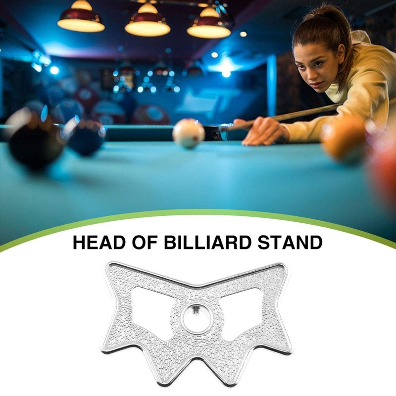 DGZZI Billiard Bridge Head Silver Aluminium Alloy Slip-On Moosehead Bridge