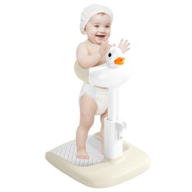 Gakfawd Baby Shower Stand with Anti-slip Base, Adjustable Child Stand for Shower Infant Bath Support Stand Bath Stand for Toddlers 8-36 Months