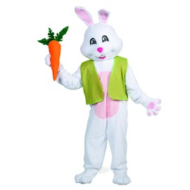 Morris Costumes Men's Easter Bunny Costume Suit with Vest & Plush Carrot
