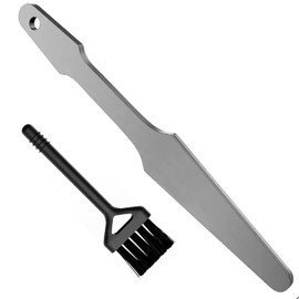 Guitar Fret File Guitar Crowning File with Brush, Double-Sided Fret Crowning Files Luthier Tools, Professional High Carbon Steel Design Guitar Fret File for Electric, Acoustic and Bass Guitars