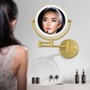 Make up Mirror Wall Mounted Lighted 10X Magnifying Hard Wired,