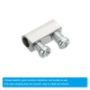 PATIKIL Steel Wire Rope Cable Clamp, 25 Pack M3 Double