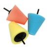 ANCLLO 3 Colors Electric Sponge Cone Metal Polishing Foam Pad