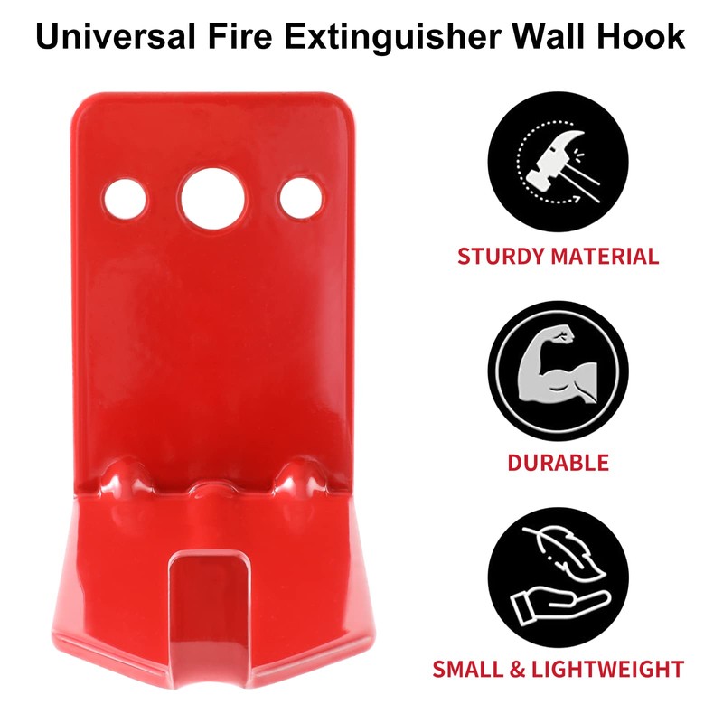 Huazu Fire Extinguisher Mount - 4 Pack Wall Hooks for