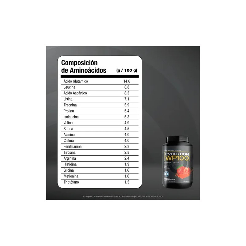 Evolution Wp100 Bote De 1400 G - 0 Carbs Y