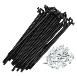 RATCHROLL 1 Set Universal Bicycle Spokes 12G 100mm Length Bike Wheel Spokes Nipple Black Carbon Steel