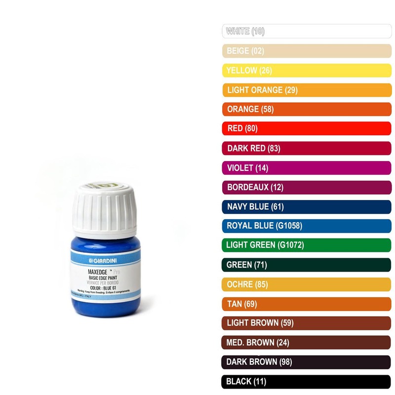 Giardini Basic Italian Leather Edge Paint, 30 mL (1oz), Red