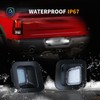 DERMOKA LED License Plate Lights with Metal Retainer Clips For