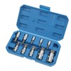 10PCS Triple Square Spline Bit Socket Set Low Wear Accurate