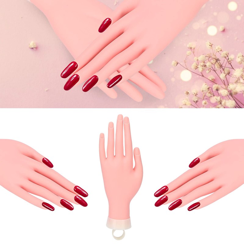 Practice Hand for Acrylic Nails,Adjustable Fake Mannequin Hands for Nails