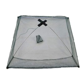 ODETOJOY 6060cm Foldable Fishing Net Shrimp Crab Trap Nylon Fishing Network Cast Net Dip Mesh Crawdad Minnow Bait Trap Fishing Nets