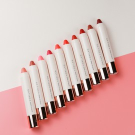 Natinda Highly pigmented contour makeup Natinda Creamy Lip Crayon 10 Colors Apricot Nude Pink Coral / 고발색 윤곽메이크업 나틴다 크리미 립크레용 10종 컬러 살구빛 누드 핑크 코랄