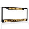 Fastasticdeals Metal Insert License Plate Frame in God We Trust