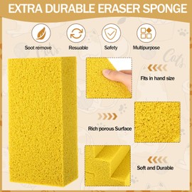 Jingmore 8 Pack Pet Hair Lifter Remover Sponge Cat and Dog and Other Pet Hair from Furniture, Carpet, Bedding and Clothing, Removal Tool, 5.91 x 2.76 x 1.57 Inches