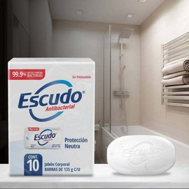 ESCUDO JABON ANTIBACTERIAL ORIGINAL/ SOAP BARS-10 PACK 135g EA PRODUCT OF MEXICO