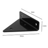 Sarini 2 Pcs Invisible Triangle Shelf Brackets,Metal Hidden Floating Shelf