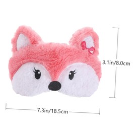 Ipetboom Cartoon Plush Sleep Eye Mask Soft Comfortable Blindfold for Indoor Outdoor Use with Skin Friendly Material for Train Car Home Hotel