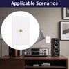 XGGYA 1 Port Coax Wall Plate,3Ghz Gold-Plated F-Type Keystone Wall