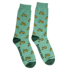 Banana Feet Fantasy Socks for Men and Women, Funny and Original, Cotton Embroidered with Retro and Modern Designs, Vespa Green