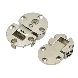 2Pcs 90 Degree Page Turning axis Adjustable Cabinet Door Hidden Hinge,Dedicated Table Drop Hinge Flat Hinge,Adjustable Flap Lid Concealed Hinge 35mm