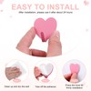 sourcing map Heart Shaped Decorative Wall Hooks, Pink, 5 Pcs