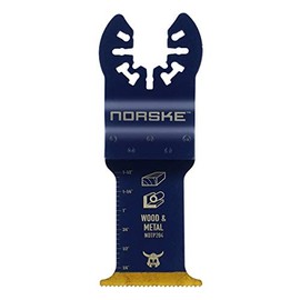 Norske Tools NOTP204 1-1/4 inch Metal Flush Cut Titanium Oscillating Multi Tool Accessory Blade