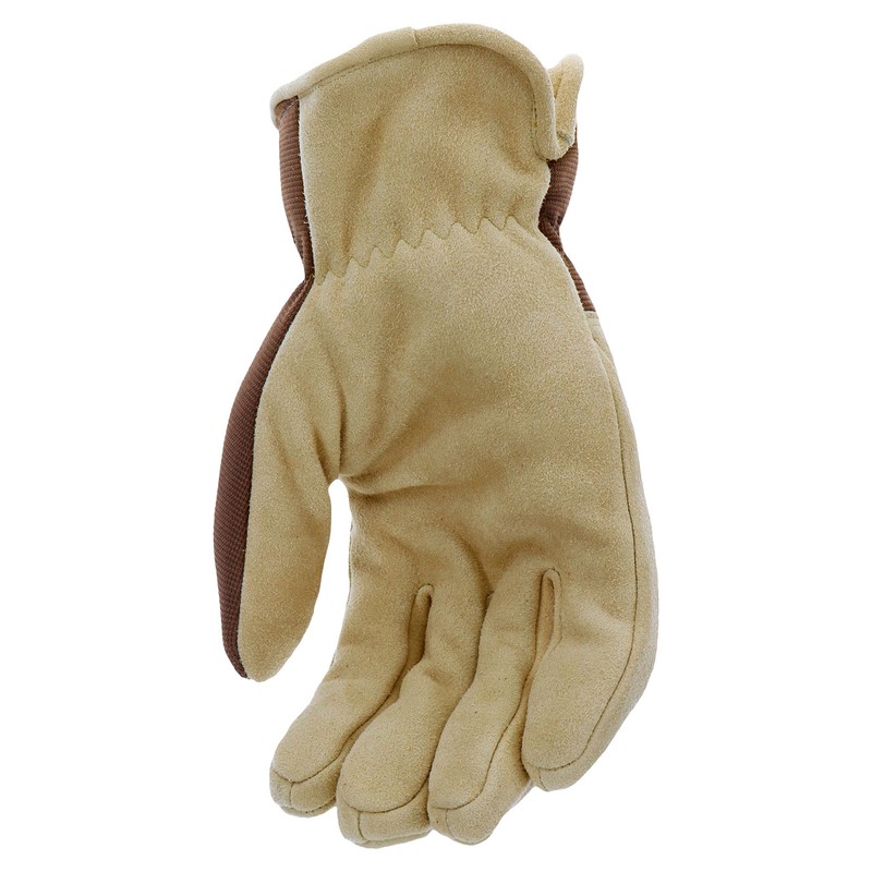 West Chester Deerskin Split-Leather Palm Men's Work Gloves, Thinsulate Lining,