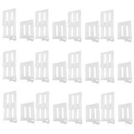 Adjustable Fridge Dividers 12 Pcs Clear Retractable Fridge Drawer Separators Plastic Snap-On Clips for Refrigerator Drawers Cabinet Kitchen Fridges Organizer Clip Expandable from 3.1 to 4.7 Inch