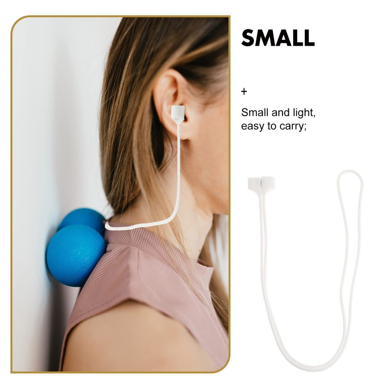 TEHAUX 4Pcs Portable Lost Hanging Rope for Earphones Magnetic Suction