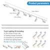 Hiiglxii 6 Lights LED Track Lighting Kit with 6.6FT H