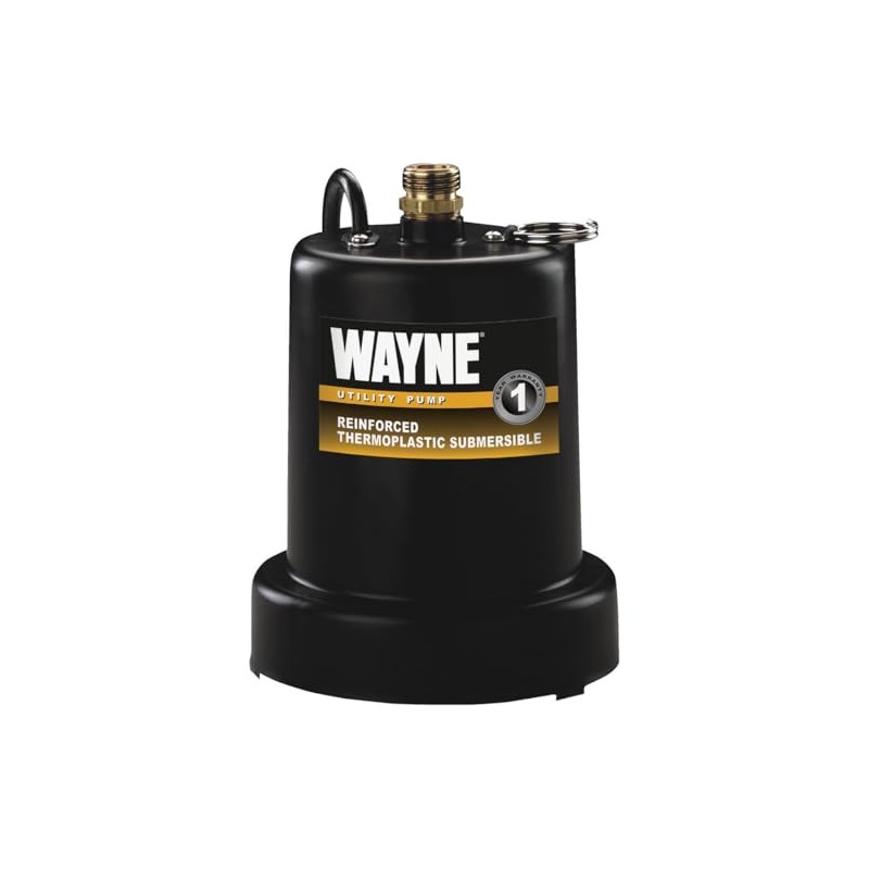 WAYNE TSC130-1/6 HP Reinforced Thermoplastic Submersible Multi-Use Pump - Up