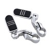 XFMT Chrome 1-1/4" 32mm Highway Engine Guard Foot Pegs W/Short