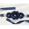 HOSINSECT Rhinestone Maternity Sash Belt for Baby Shower Flowers sash,