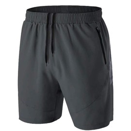 Men's Sports Shorts, Quick-Drying Sports Shorts, Lightweight with Zip Pockets - darkgray, size: s