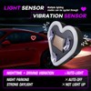 GCZCC Car Window Wireless LED Ambient Light Solar Powered Love