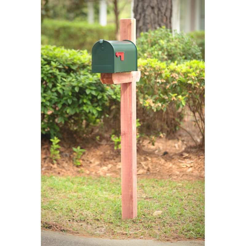 Architectural Mailboxes Cedar Deluxe Drive-in Cedar Wood Mailbox Post, Compatibility