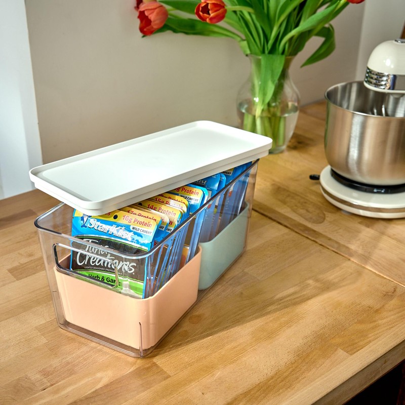 Rosanna Pansino x iDesign Recycled Plastic Kitchen Storage Bins, Includes