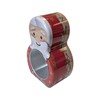 your castle Christmas Santa Claus Window Tin Cookie Tin Decorative