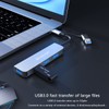 Wowssyo 4-Port USB 3.0 Hub, Ultra Slim Portable USB Data