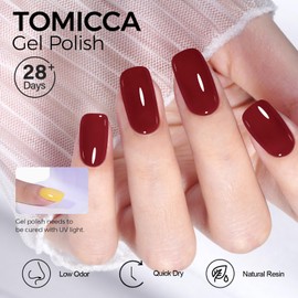 TOMICCA Builder Gel for Nails, 7 In 1 Clear Gel Nail Polish Strengthener, UV Hard Gel for Nail Thickening, Clear Color Nail Extension Gel for French Manicure Base Coat Needed
